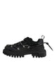 Dolce & Gabbana Black Low Top Lace Up Trekking Sneakers Shoes