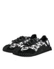 Dolce & Gabbana Black Logo Nylon Low Top NS1 Sneakers Shoes