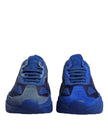 Dolce & Gabbana Blue Leather Daymaster Low Top Sneakers Shoes
