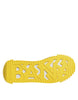 Dolce & Gabbana Black Yellow Low Top NS1 Sneakers Shoes