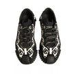 Dolce & Gabbana Black Logo Lace Up Low Top NS1 Sneakers Shoes