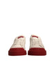 Dolce & Gabbana White Leather Logo Portofino Sneakers Shoes