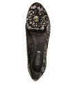 Dolce & Gabbana Silver Crystal Loafer Lace Ballet Flats Shoes