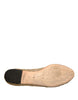 Dolce & Gabbana Gold Crystal Loafer Lace Ballet Flats Shoes