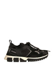 Dolce & Gabbana Black Mesh Sorrento Trekking Sneakers Shoes