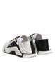 Dolce & Gabbana White Black NS1 Low Top Sneakers Shoes