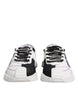 Dolce & Gabbana White Black NS1 Low Top Sneakers Shoes