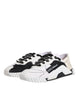 Dolce & Gabbana White Black NS1 Low Top Sneakers Shoes