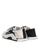 Dolce & Gabbana White Black NS1 Low Top Sneakers Shoes