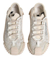Dolce & Gabbana White Lace NS1 Low Top Sneaker Sports Shoes