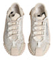 Dolce & Gabbana White Lace NS1 Low Top Sneaker Sports Shoes
