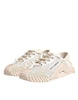 Dolce & Gabbana White Lace NS1 Low Top Sneaker Sports Shoes