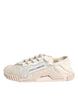 Dolce & Gabbana White Lace NS1 Low Top Sneaker Sports Shoes