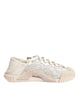 Dolce & Gabbana White Lace NS1 Low Top Sneaker Sports Shoes
