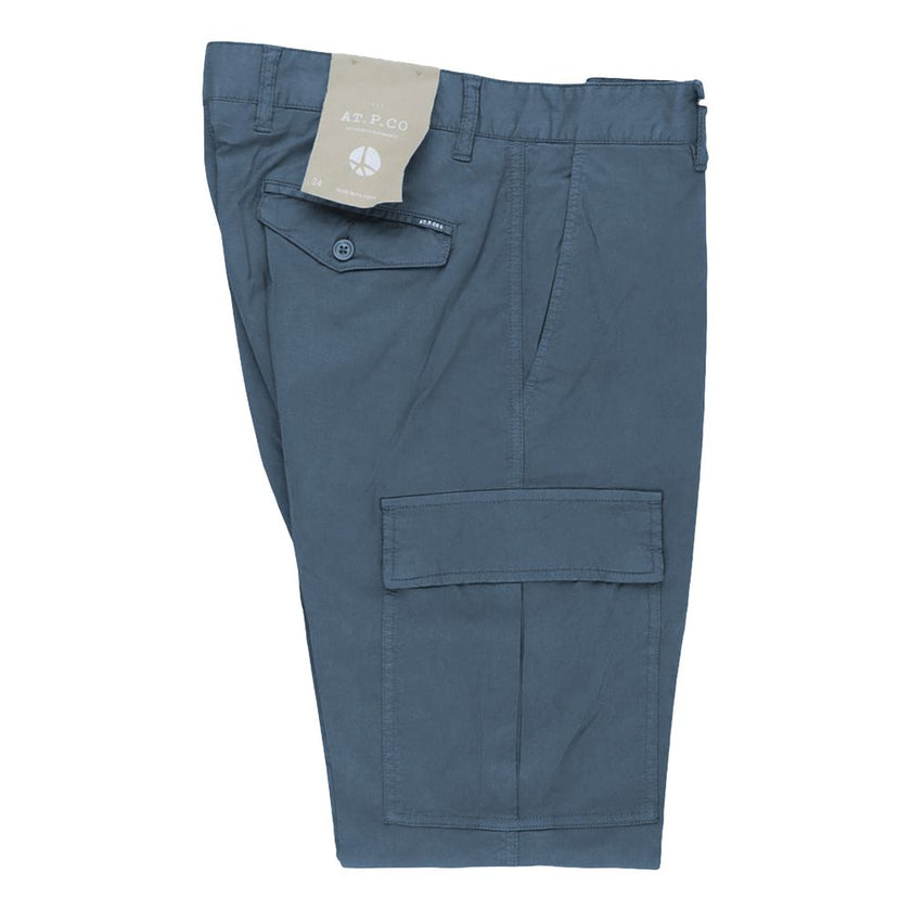AT.P.CO Light Blue Cotton Men Trouser