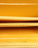 Chanel Yellow Quilted Leather CC Logo Continental Zip Wallet