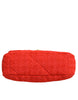 Chanel Red Tweed 2WAY Hand Chain Medium Shoulder Bag Purse