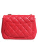 Chanel Pink Matelasse Chain Shoulder Lambskin Purse Mini