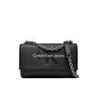 Calvin Klein Jeans Black And White Artificial Leather Handbag