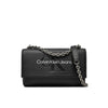 Calvin Klein Jeans Black And White Artificial Leather Handbag