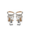 MACH & MACH Elegant Silver Leather Platforms