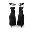 Alaïa Black Leather Scamociata Sandal