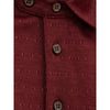 Canali Burgundy Cotton Polo Shirt