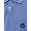 Canali Blue Cotton Polo Shirt