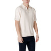 Calvin Klein Jeans Cream Cotton T-Shirt