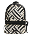 Dolce & Gabbana Black White Nylon Leather Travel Back Pack Bag