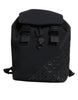 Dolce & Gabbana Black Neoprene Nylon DG Logo School Backpack Bag