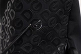 Dolce & Gabbana Black Neoprene Nylon DG Logo School Backpack Bag