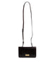 Dolce & Gabbana Maroon Horse Leather Logo Plaque Mini Crossbody Bag