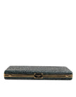 Dolce & Gabbana Black Leather Clutch Evening Crossbody Bag