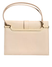Dolce & Gabbana Beige Leather Ingrid Top Handle Shoulder Bag
