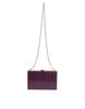 Dolce & Gabbana Purple Leather Clutch Evening Crossbody Bag