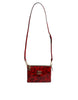 Dolce & Gabbana Red Exotic Leather DG Logo Women Crossbody Bag