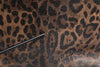 Dolce & Gabbana Brown Black Calfskin Leopard Print Shoulder Tote Bag