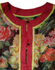Dolce & Gabbana Multicolor Floral Silk Kaftan Maxi Dress