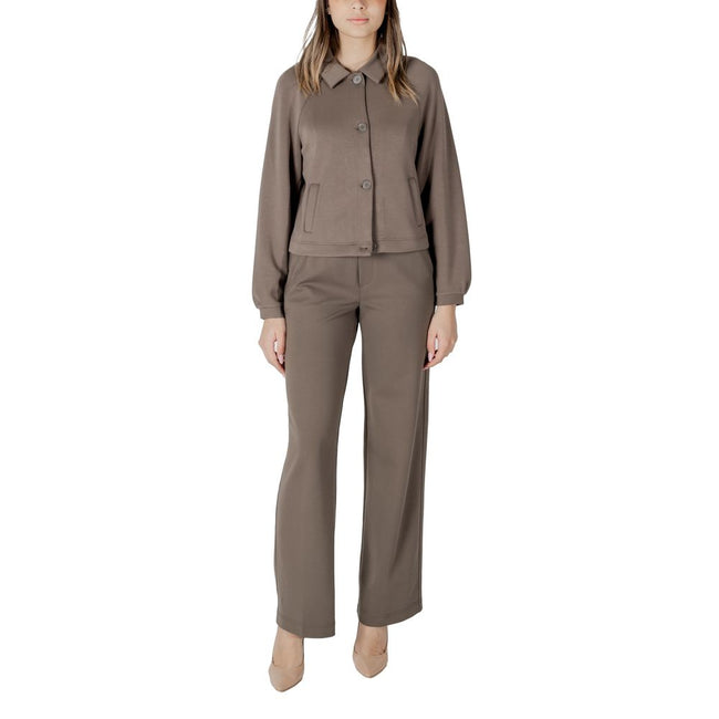 Street One Gray Modal Jackets & Coat