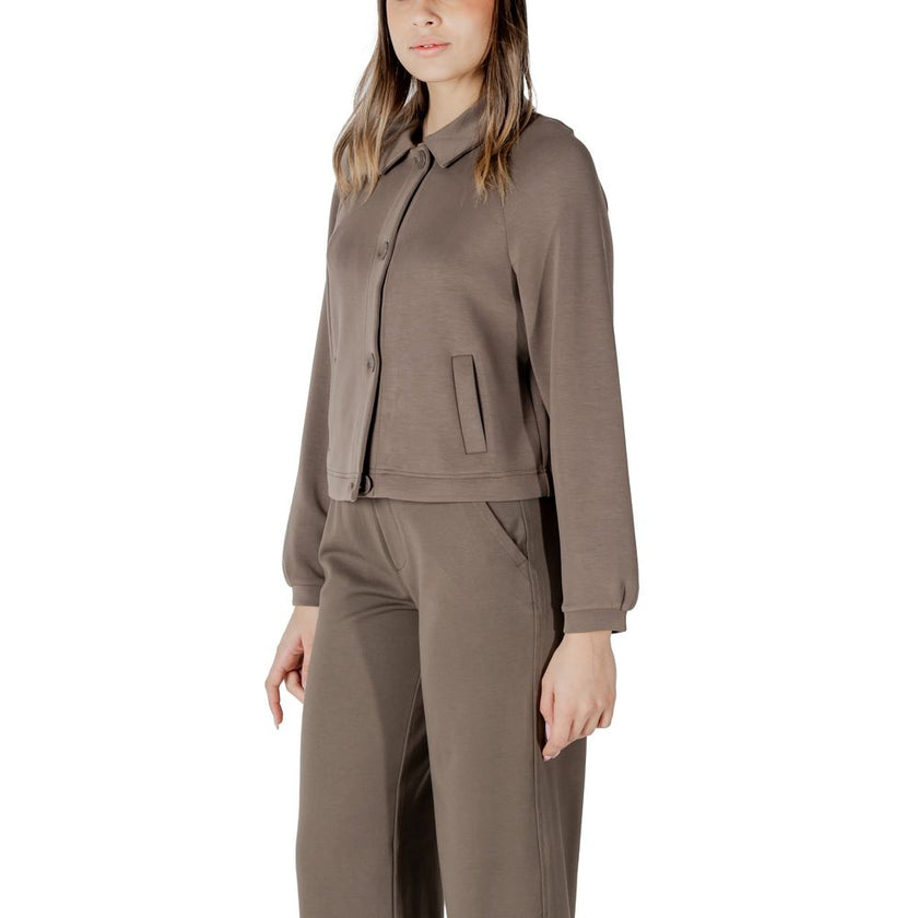 Street One Gray Modal Jackets & Coat