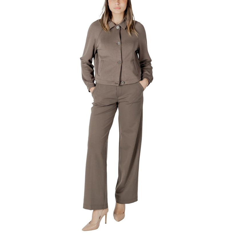 Street One Gray Modal Jackets & Coat