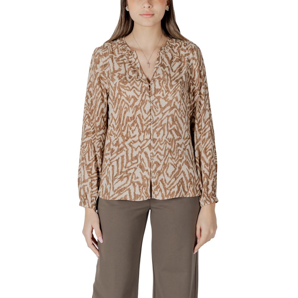 Street One Beige Viscose Shirt
