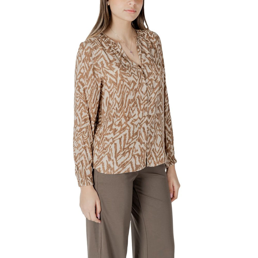 Street One Beige Viscose Shirt