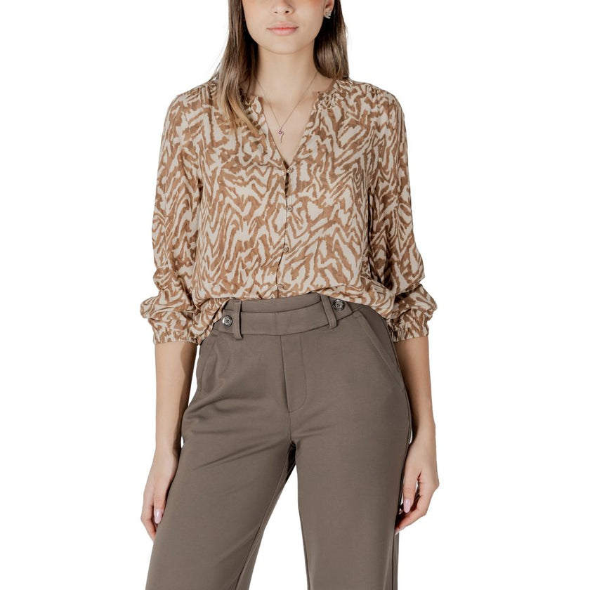 Street One Beige Viscose Shirt