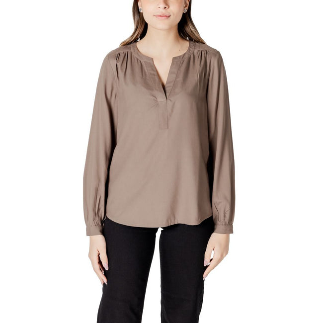 Street One Beige Viscose Shirt