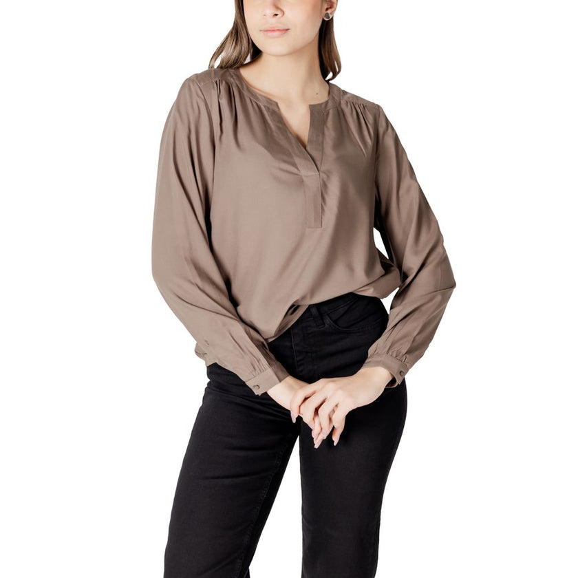 Street One Beige Viscose Shirt