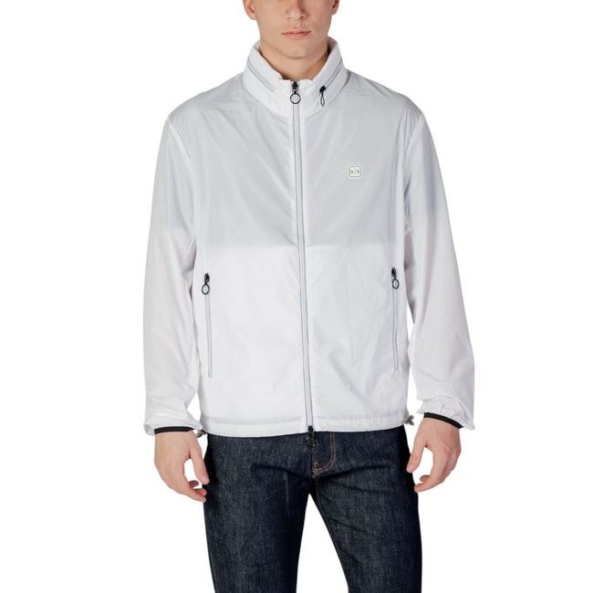 Armani Exchange White Polyester Jacket