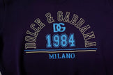 Dolce & Gabbana Blue 1984 Milano CrewNeck Sweatshirt Sweater