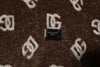 Dolce & Gabbana Brown Logo Monogram Cotton Crew Neck T-shirt